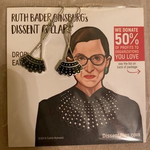 Ruth Bader Ginsburg Dissent Collar Earrings